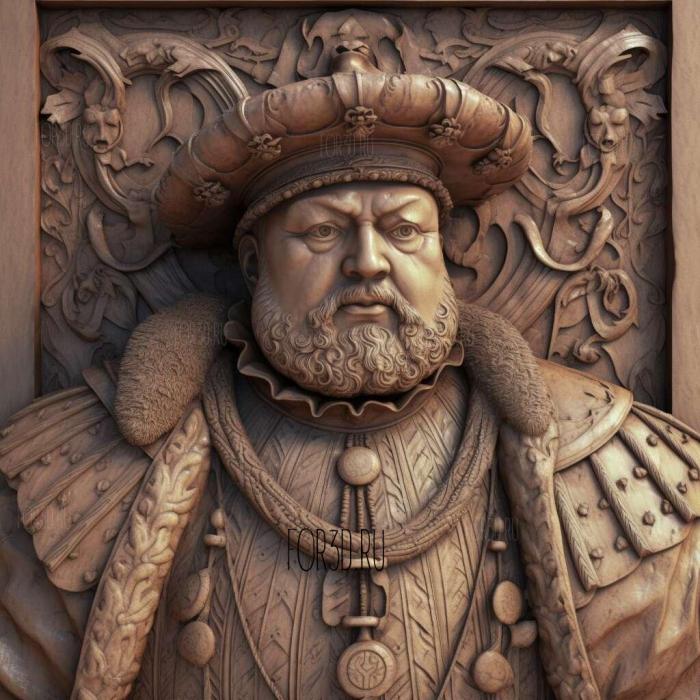 Henry VIII 1 stl model for CNC